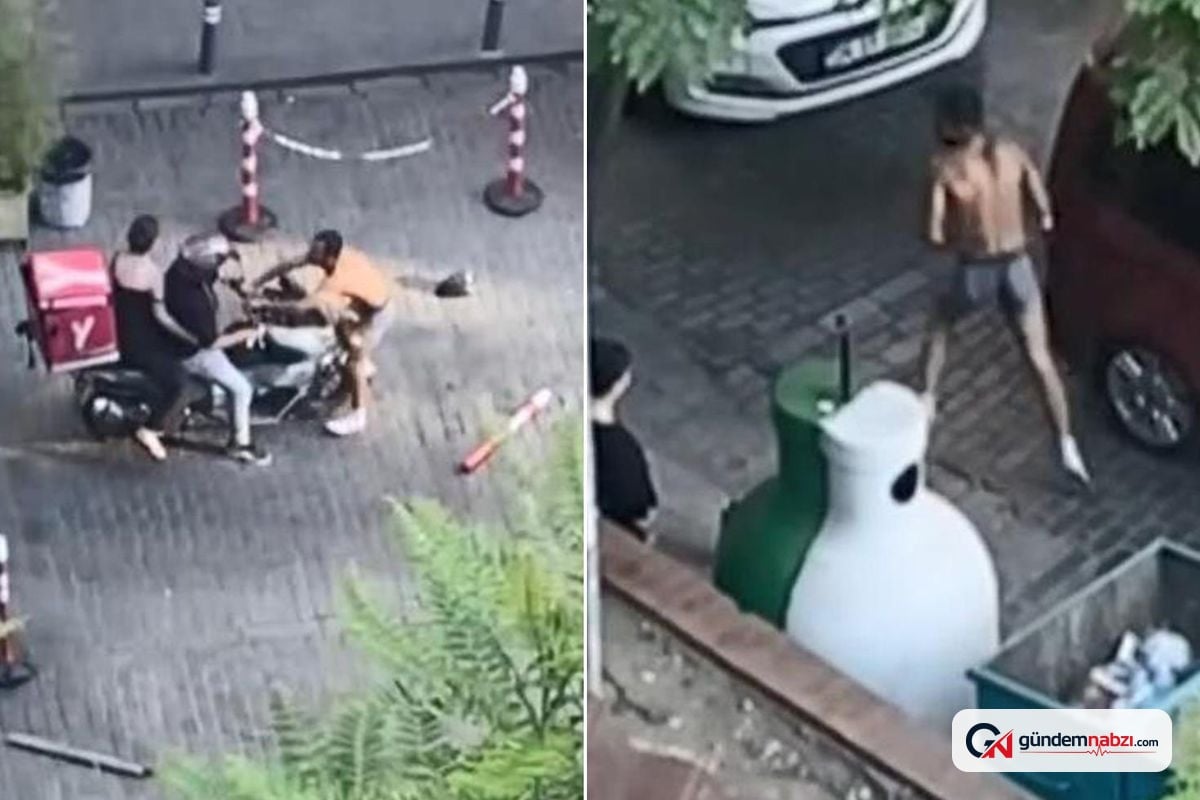 İstanbul'da motosikletin önüne atlayan şüpheli darbedildi