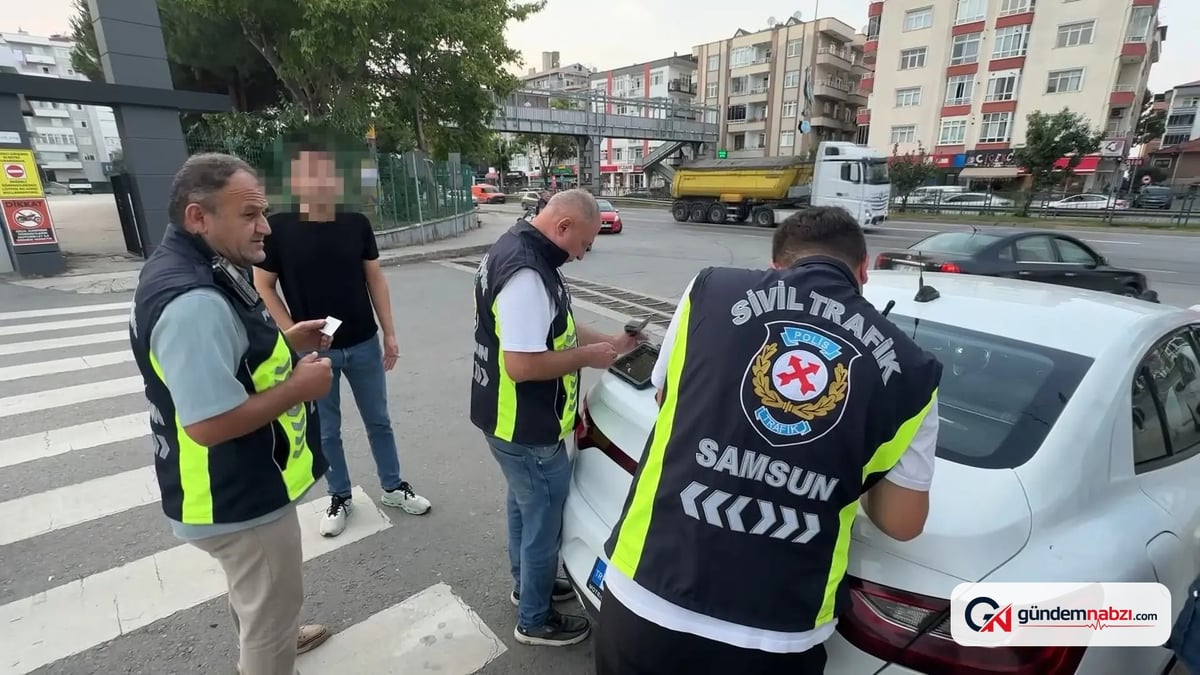 Samsun'da korsan taksi denetimi: 3 sürücüye 300 bin TL Ceza