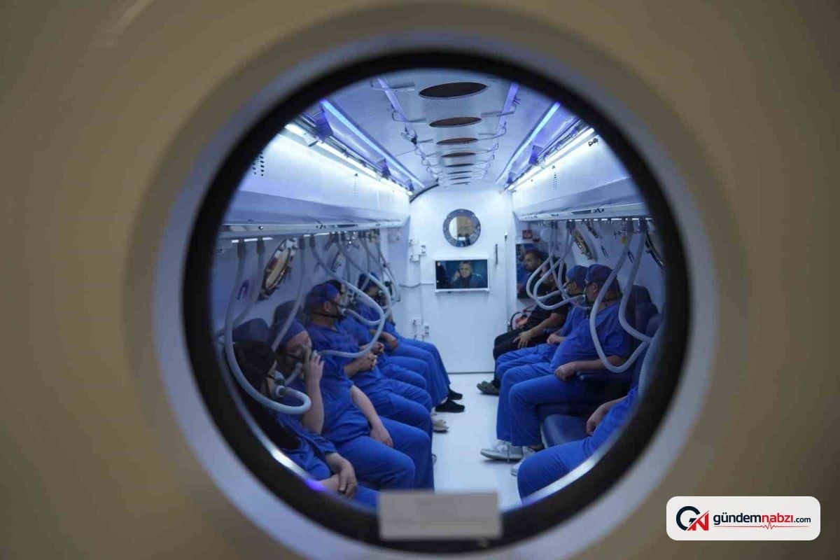 Kocaeli Şehir hastanesi'nde hiperbarik oksijen tedavisi uygulanıyor