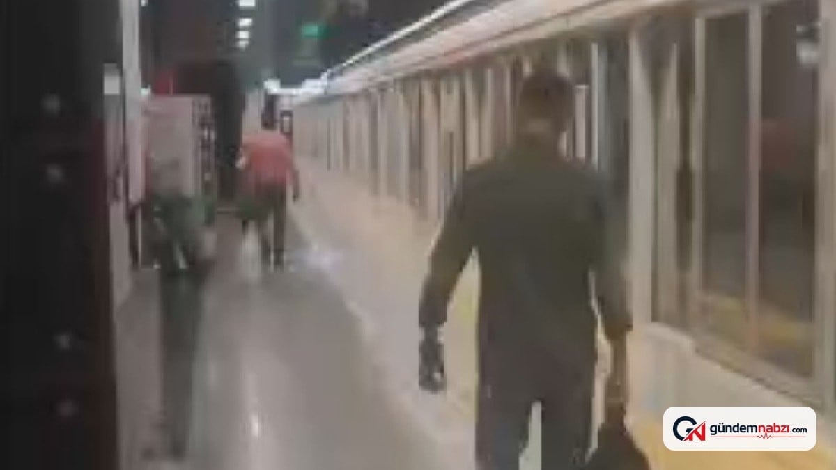 Gaziosmanpaşa metroda sigara içen yolcu gerginlik yarattı
