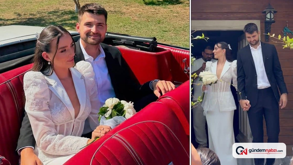 Ersin Destanoğlu evlendi, gelinliğinde modern bir tercih yaptı