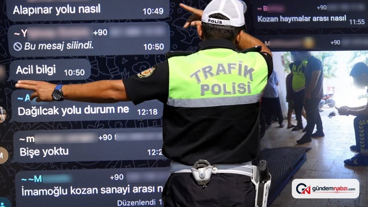 Adana'da polisten kaçmak için WhatsApp grubu kurdular
