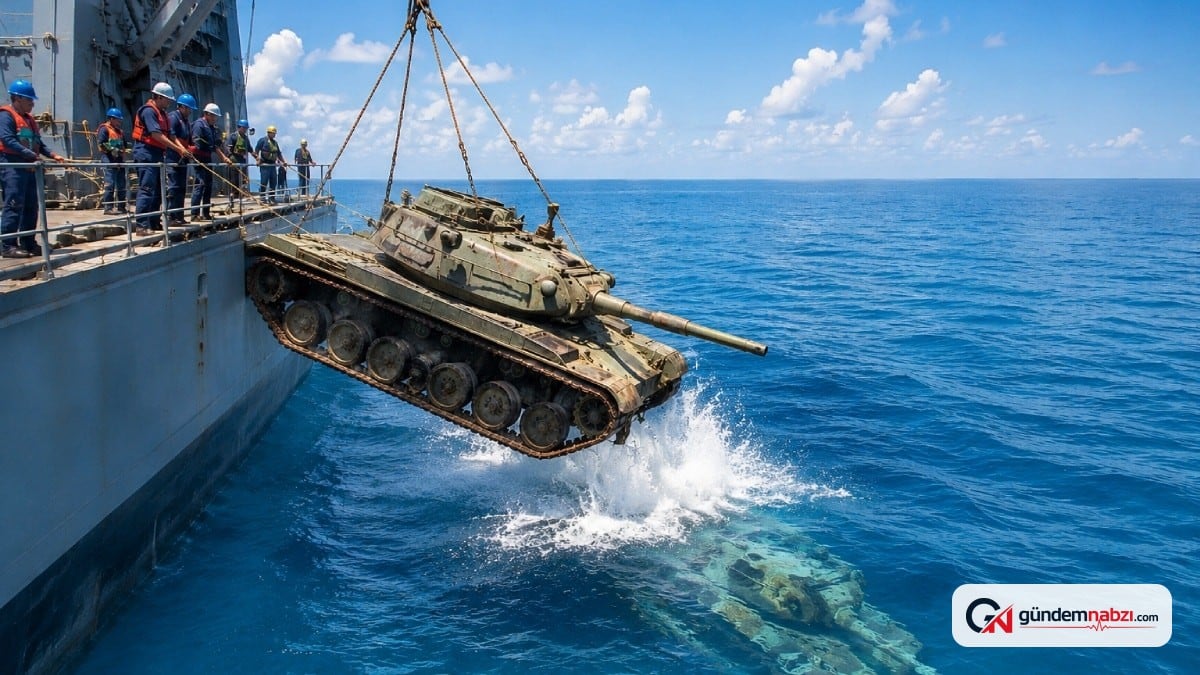 Denizde 100 tank yapay resif olarak kullanıldı