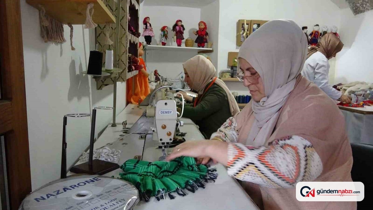 Trabzon'da yöresel bez bebekler üretiliyor
