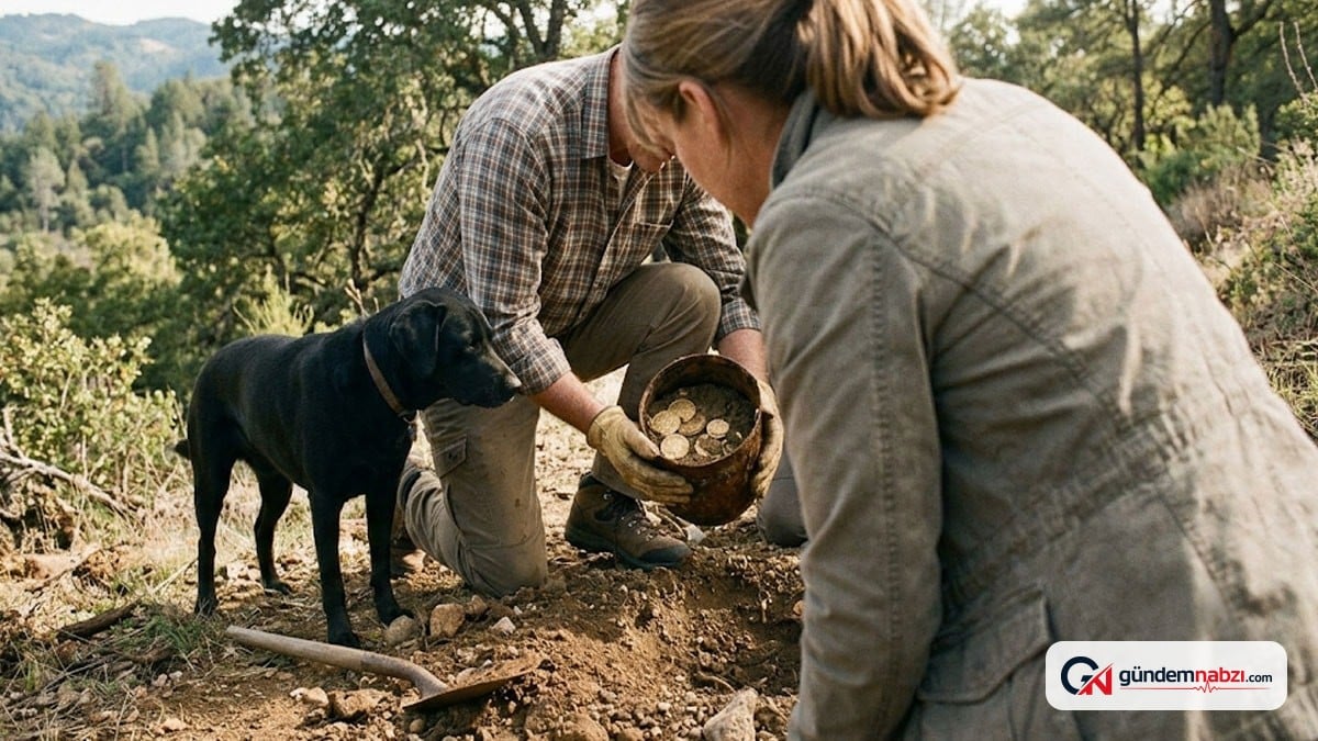Köpeğini gezdirirken 475 milyon lira değerinde altın buldu