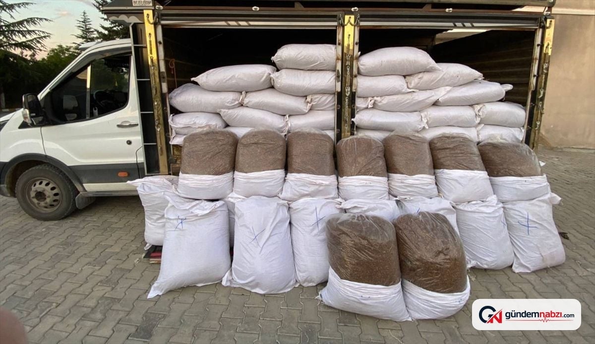 Yozgat'ta 1.2 ton kaçak tütün ele geçirildi