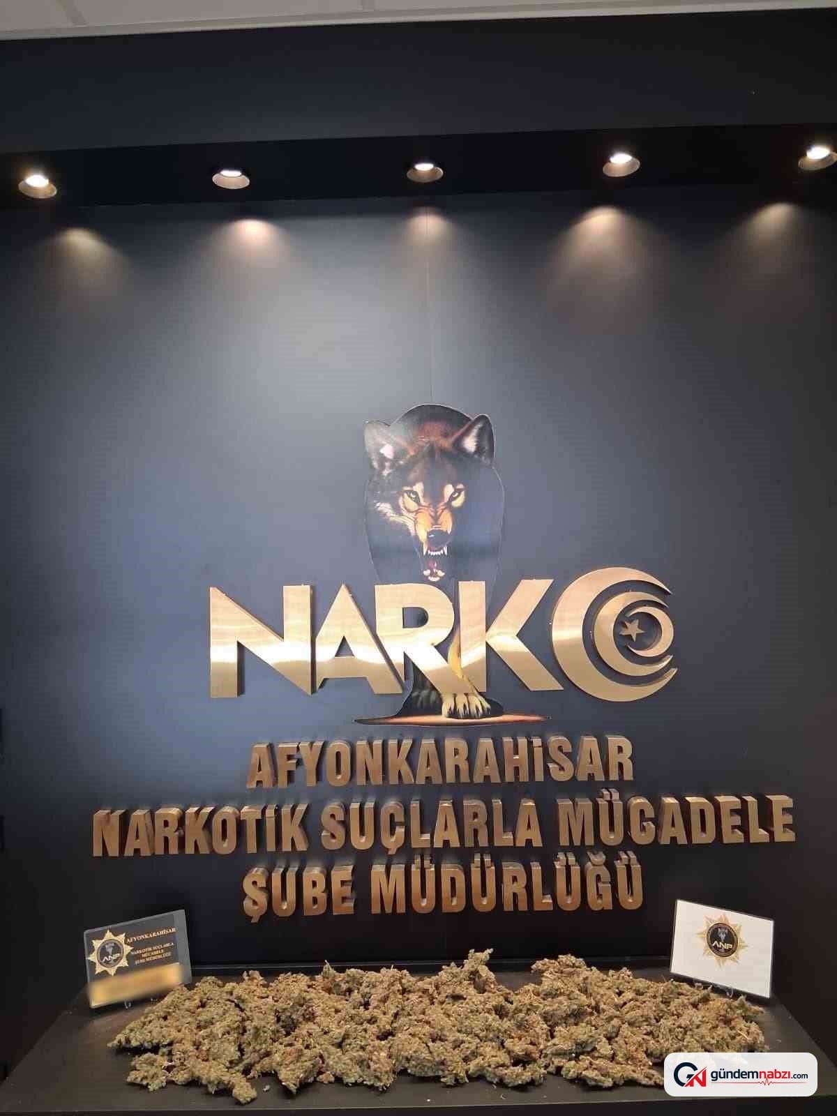 Afyonkarahisar'da uyuşturucu operasyonu: 1 kilo 100 gram ele geçirildi
