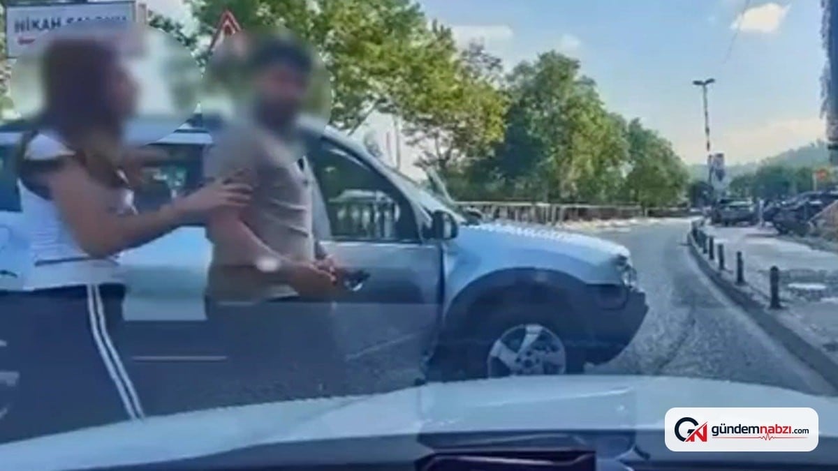 Trafikte tartıştığı sürücüyü tehdit etti