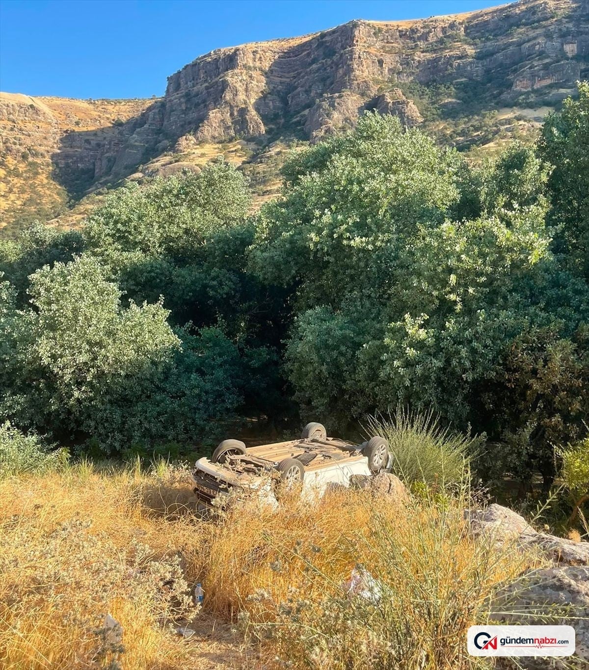 Şırnak'ta hafif ticari araç şarampole devrildi: 2 yaralı