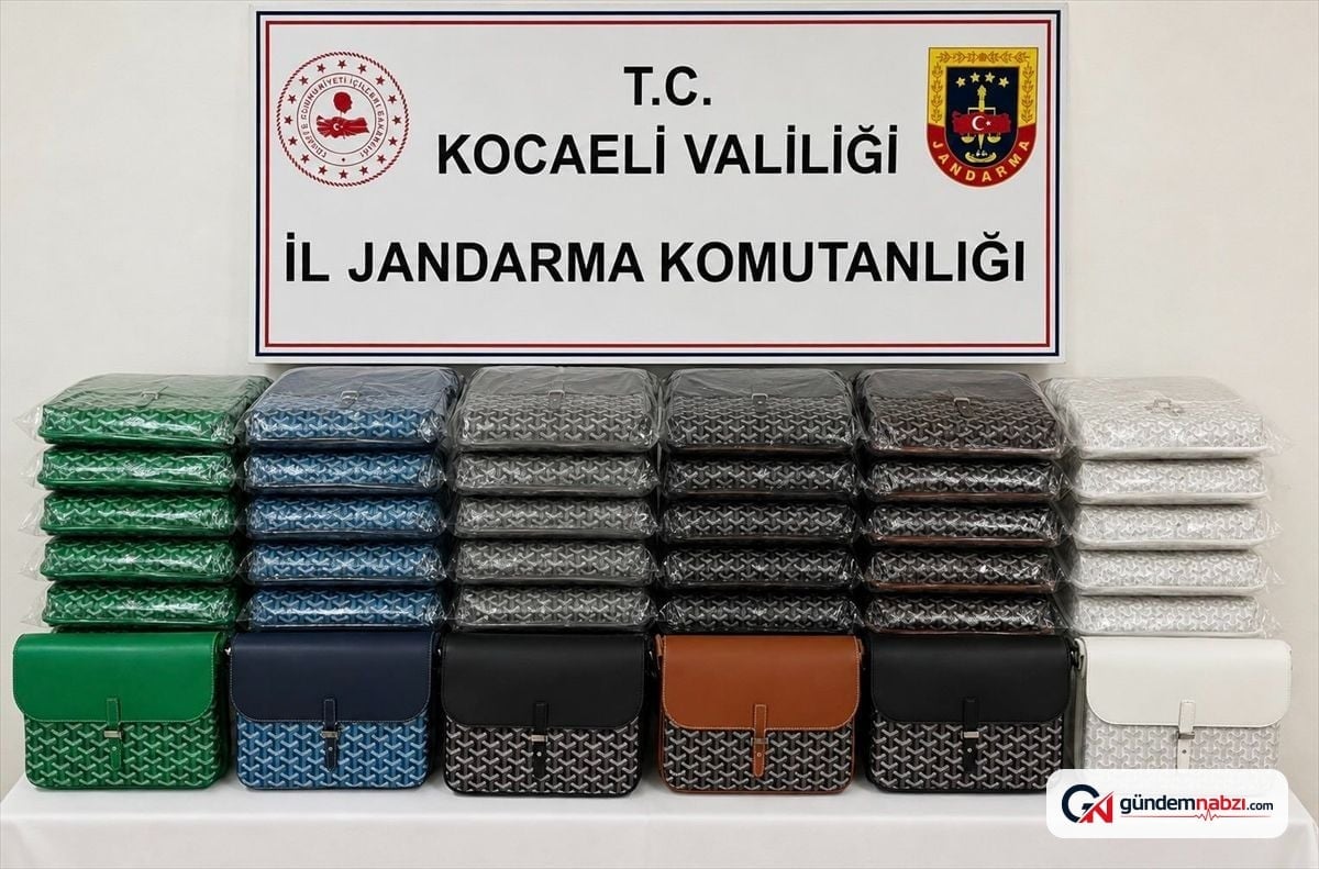 Dilovası'nda taklit çanta ve kaçak parfüm ele geçirildi
