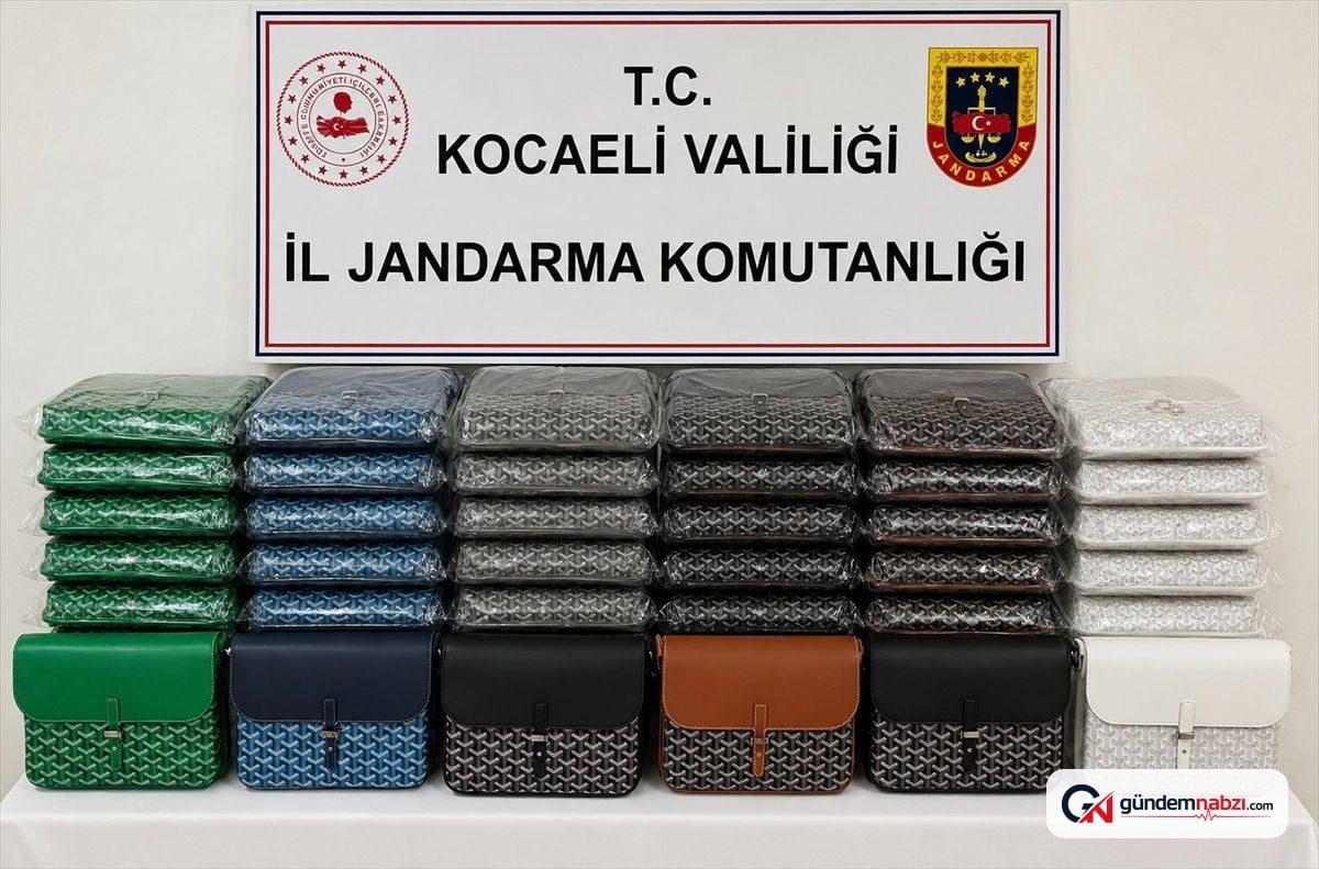 Dilovası'nda taklit çanta ve kaçak parfüm ele geçirildi
