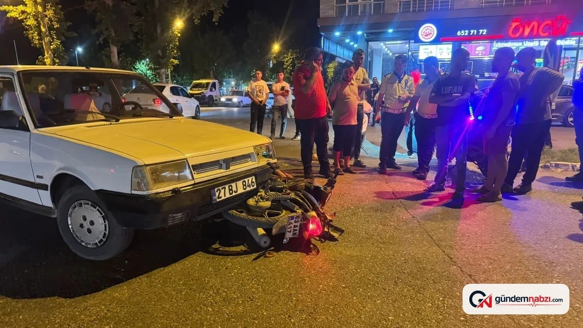 Otomobil ve motosiklet çarpıştı: 1 yaralı