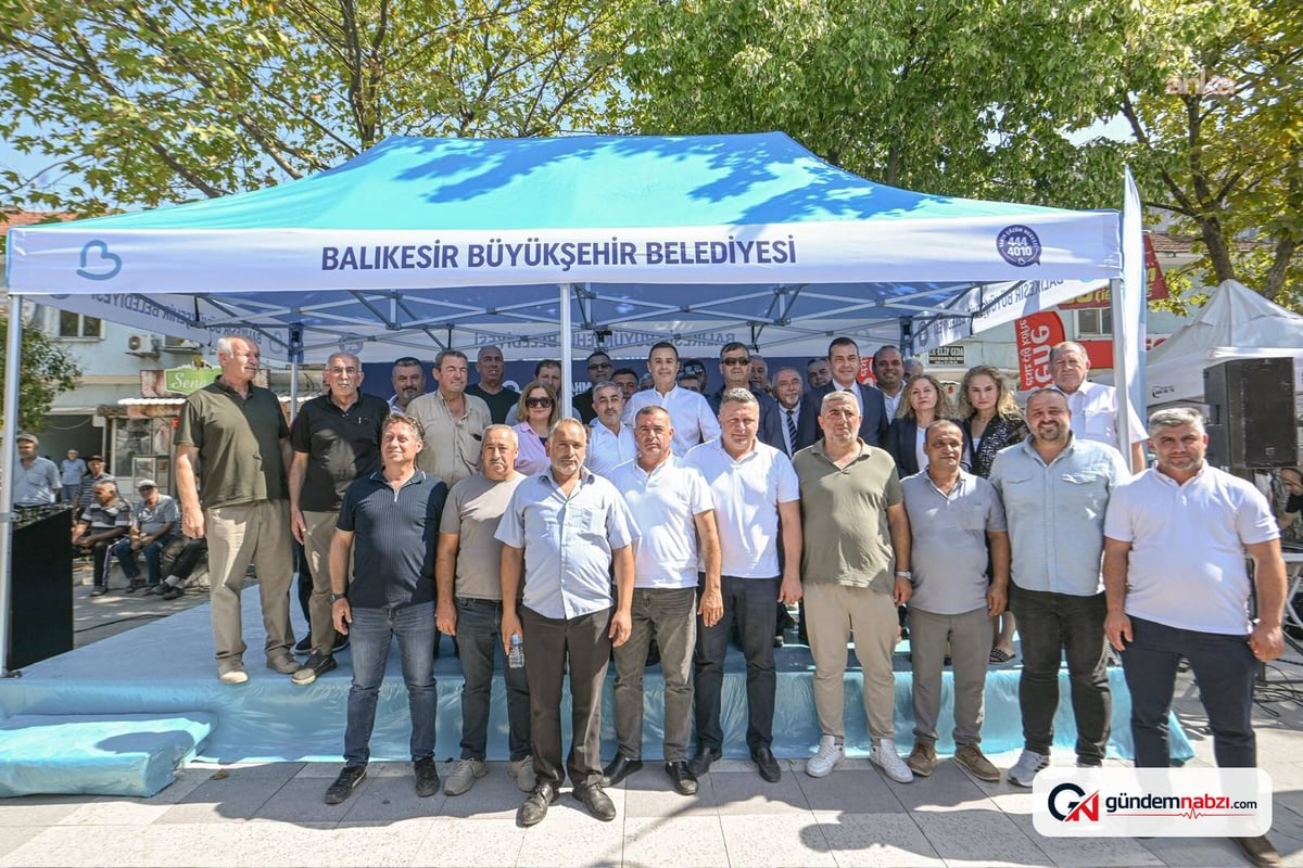 Balıkesir Manyas'ta içme suyu ve sıcak asfalt projeleri açıldı