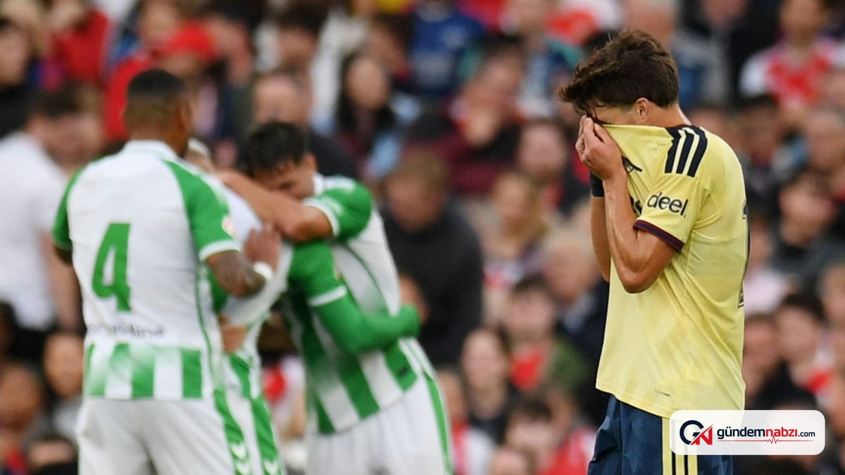 Arsenal, Real Betis'e 1-3 yenildi