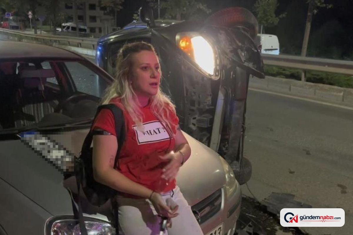 Bursa'da alkollü kadın sürücü kaza yaptı: 25 bin lira ceza
