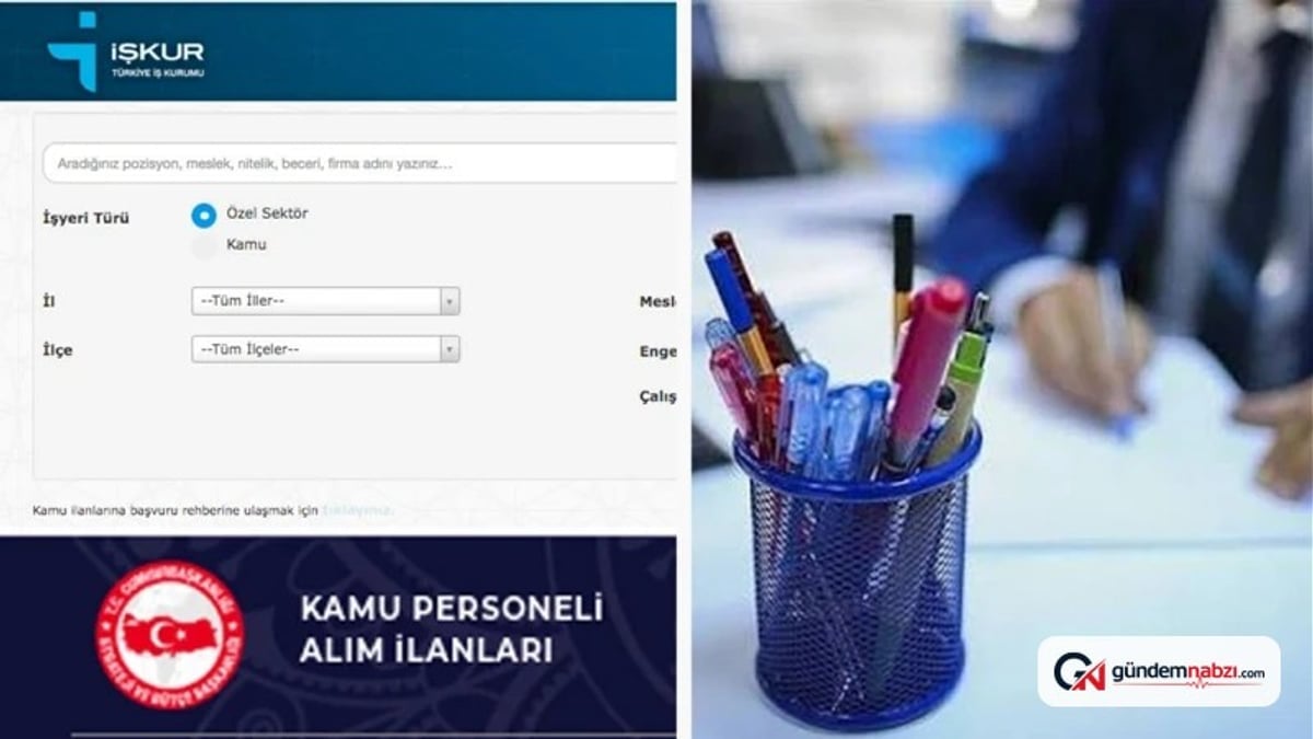 İŞKUR güncel iş ilanları yayımlandı