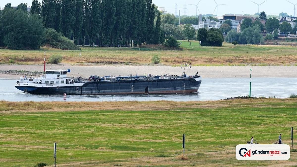 Almanya'da Ren Nehri'ndeki su düşüşü sanayiyi sarstı