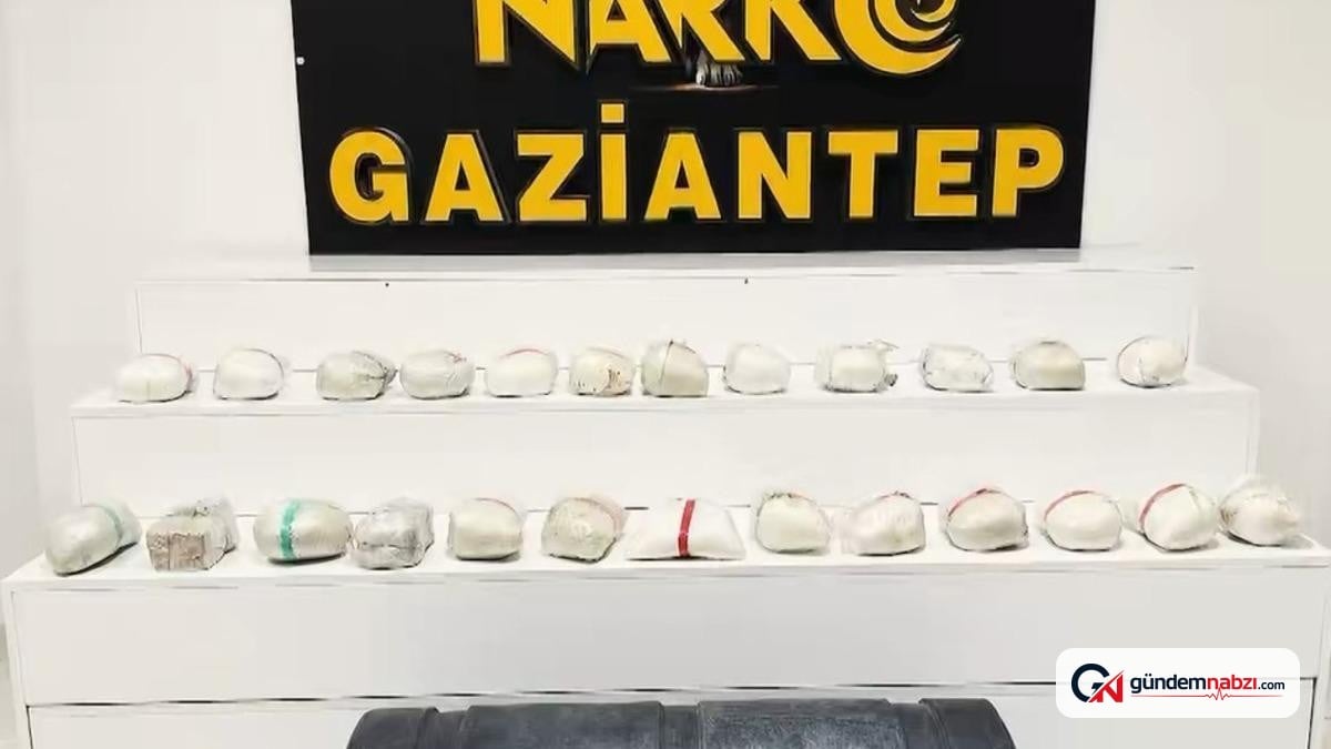 Gaziantep'te 24 kilo uyuşturucu operasyonunda 1 gözaltı