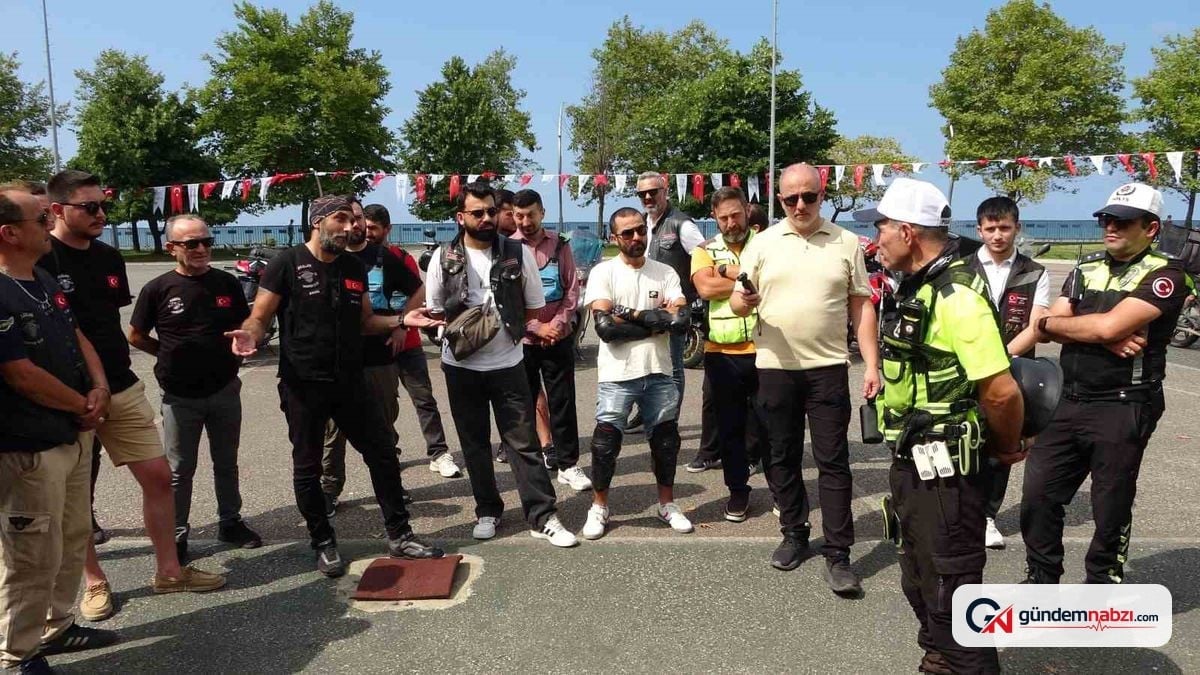 Motosiklet sürücülerine güvenli sürüş eğitimi verildi
