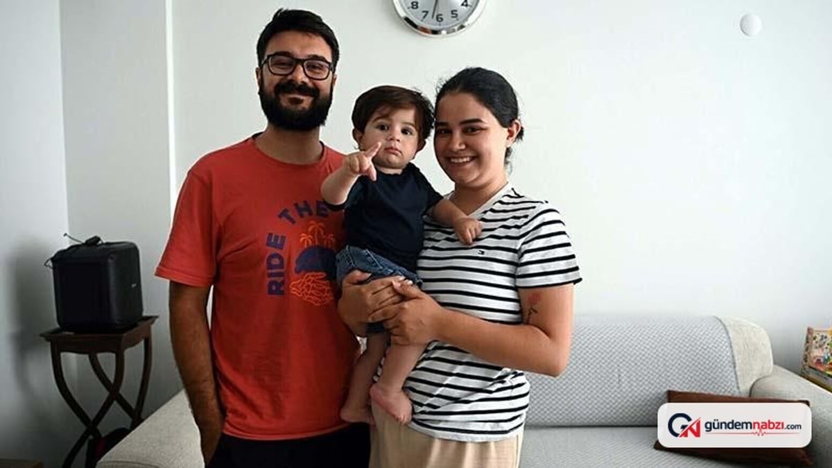 Almanya'dan dönen SMA'lı Teoman bebek sağlıkla evine döndü