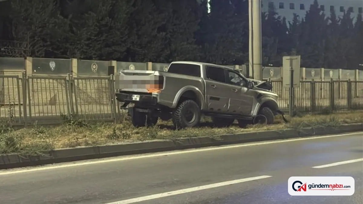 Arazi aracı PTS direğine çarptı: 1 yaralı