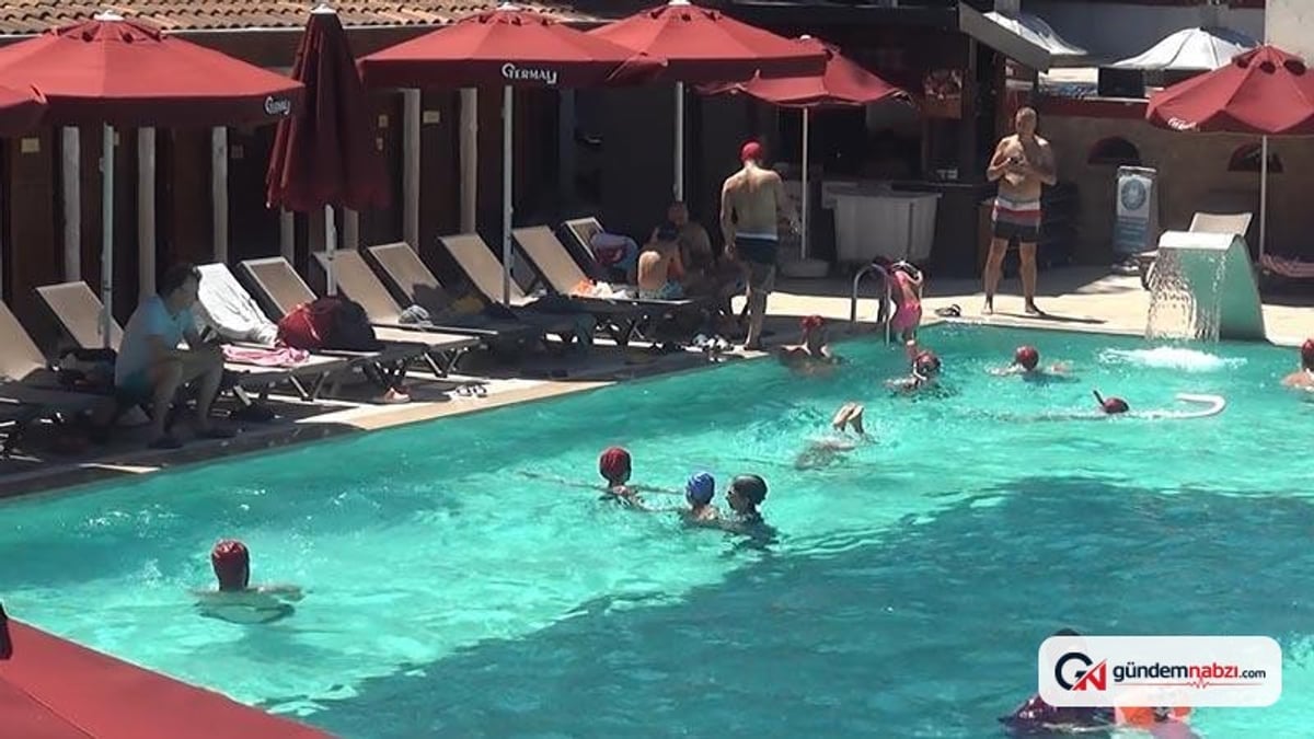 Yalova'daki Termal tesisler sıcak havalara rağmen doldu
