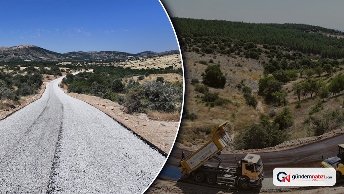4 ilçeyi birleştiren 7 kilometrelik yol hizmete açıldı