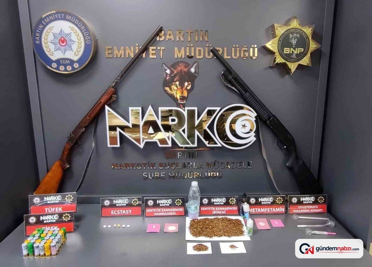 Bartın'da Narkotik operasyonunda 5 kişi gözaltına alındı