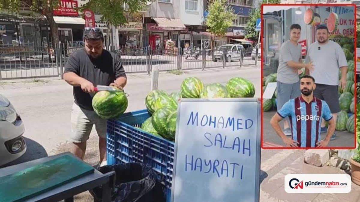 Salah Beşiktaş'a gelmedi ama 500 kilo karpuz dağıtıldı