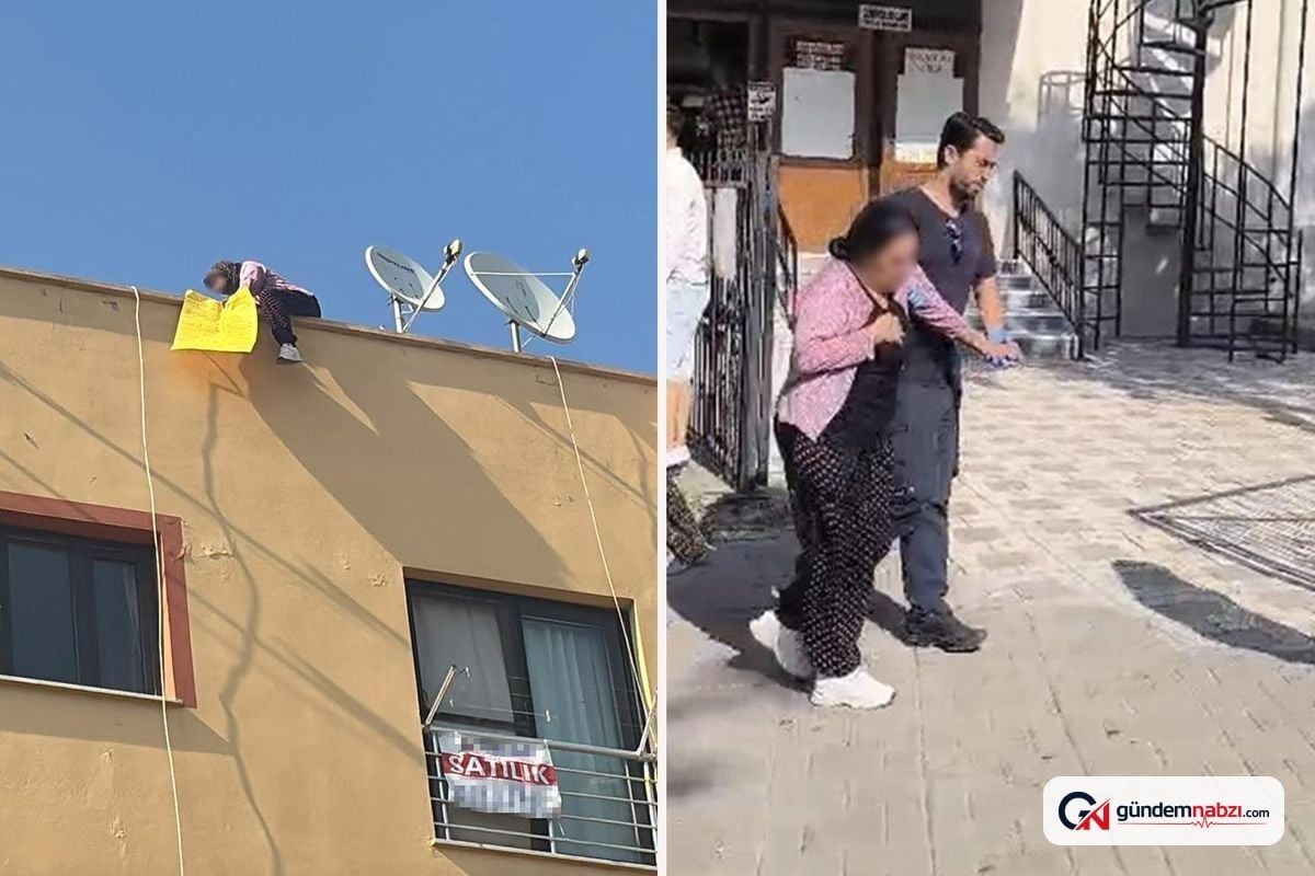 Emlakçı dolandırıcılığı iddiasıyla çatıdan atlama girişimi