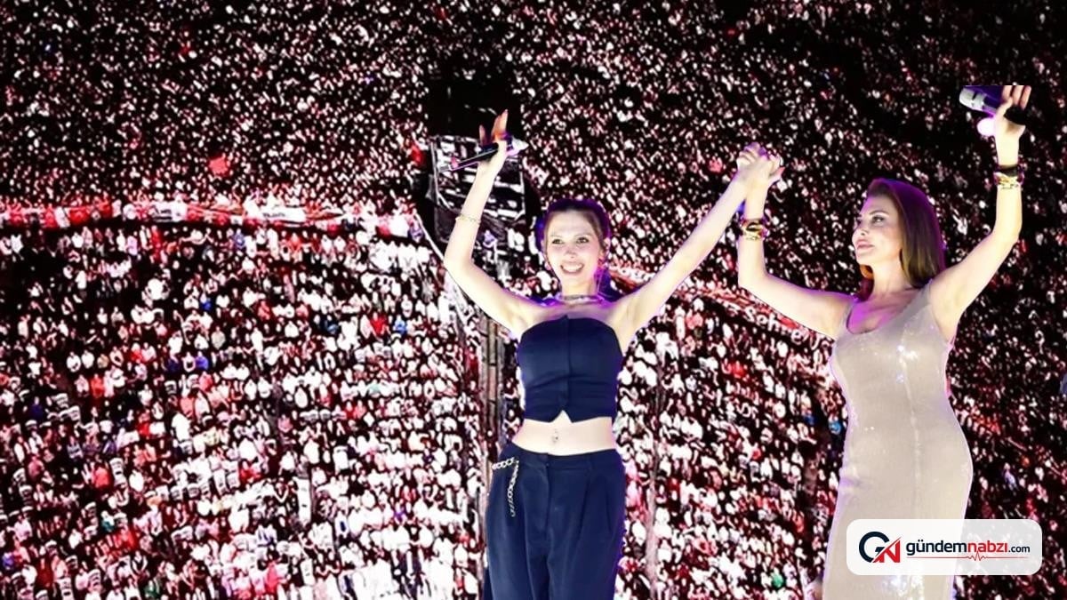 Kayseri'de Ebru Yaşar konserine 195 bin kişi katıldı