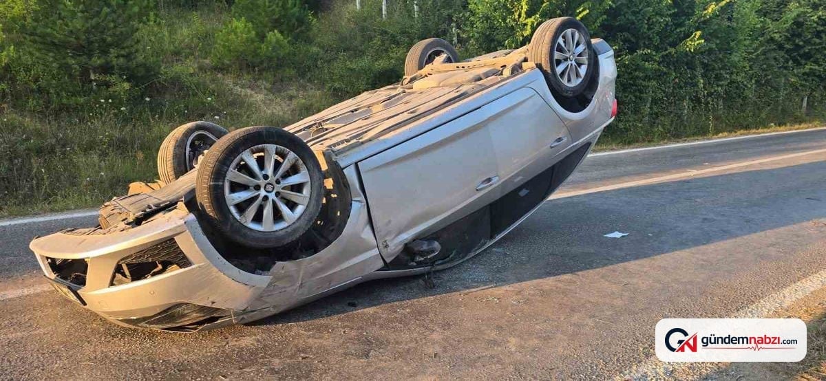 Sinop'ta trafik kazasında 2 kişi yaralandı