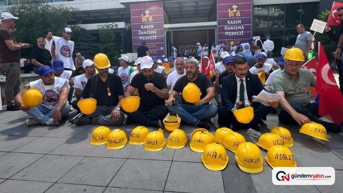 Ankara'da gaziler ve madencilerden ortak eylem