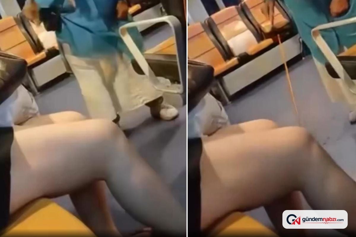 Vapurda genç kıza şort giydiği için bastonla vurdu