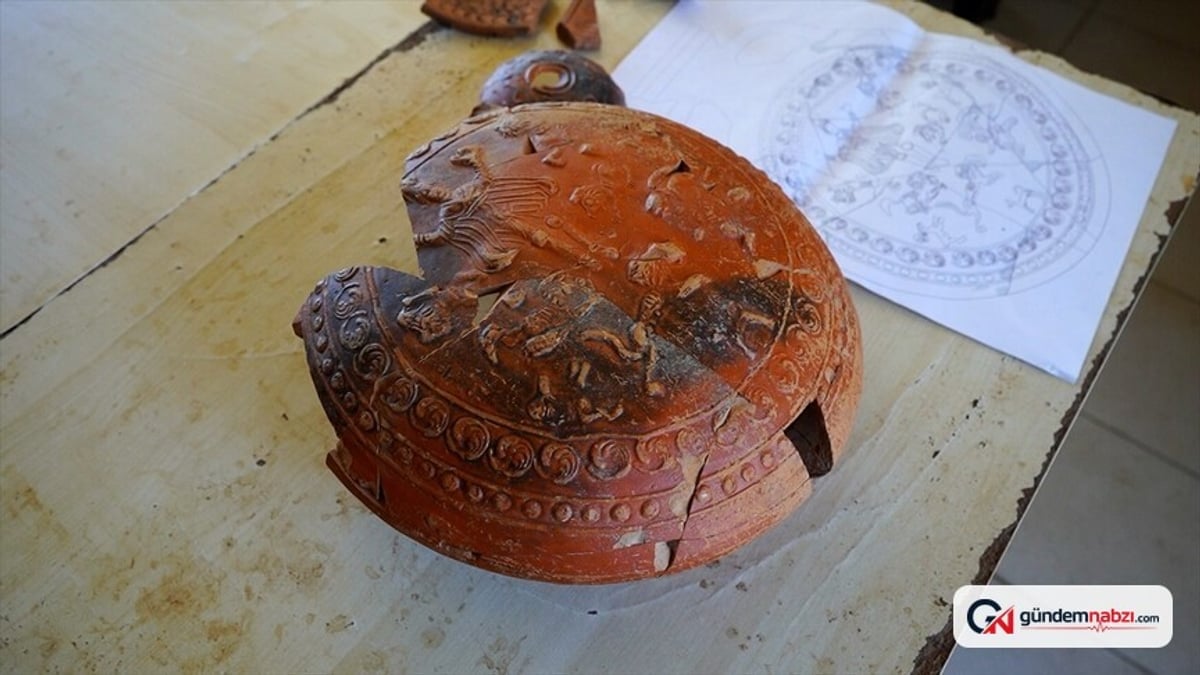 Isparta'da 1500 yıllık litürjik kap bulundu