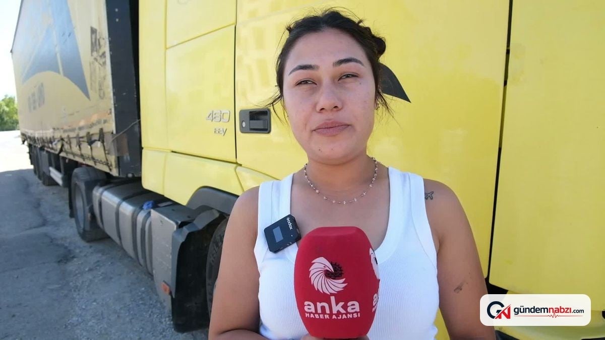Denizlili tır şoförü Keziban Say çocukluk hayalini gerçekleştirdi