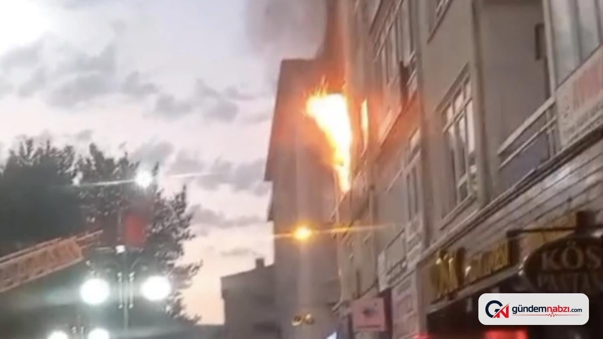 Çankırı'da apartman dairesinde yangın çıktı