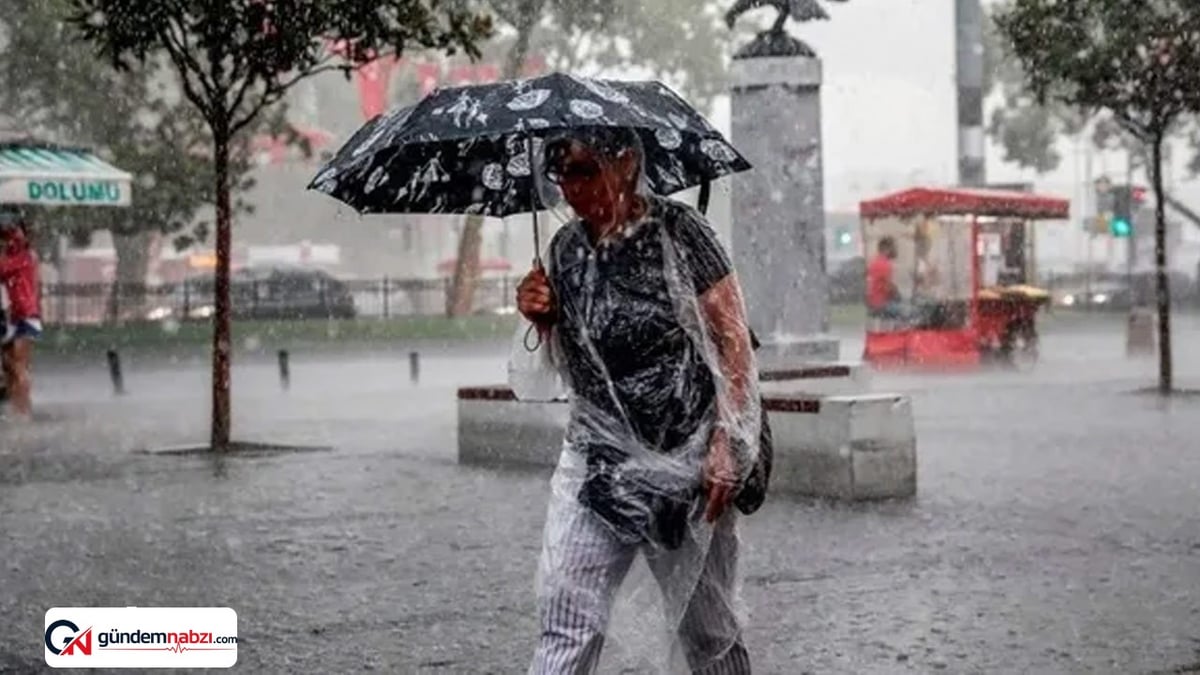 Meteoroloji'den kuvvetli yağış ve fırtına uyarısı