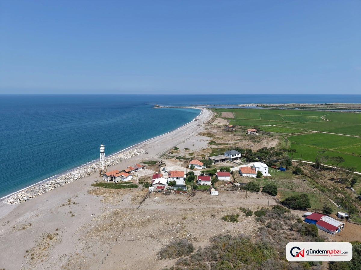 Samsun'daki 146 yıllık tarihi Bafra deniz feneri ayakta