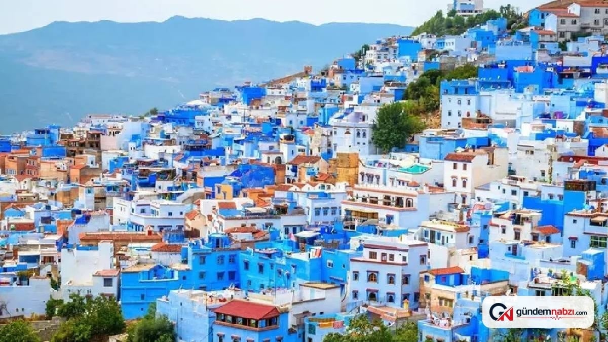 Dünyanın en mavi şehri Chefchaouen'de evler maviye büründü
