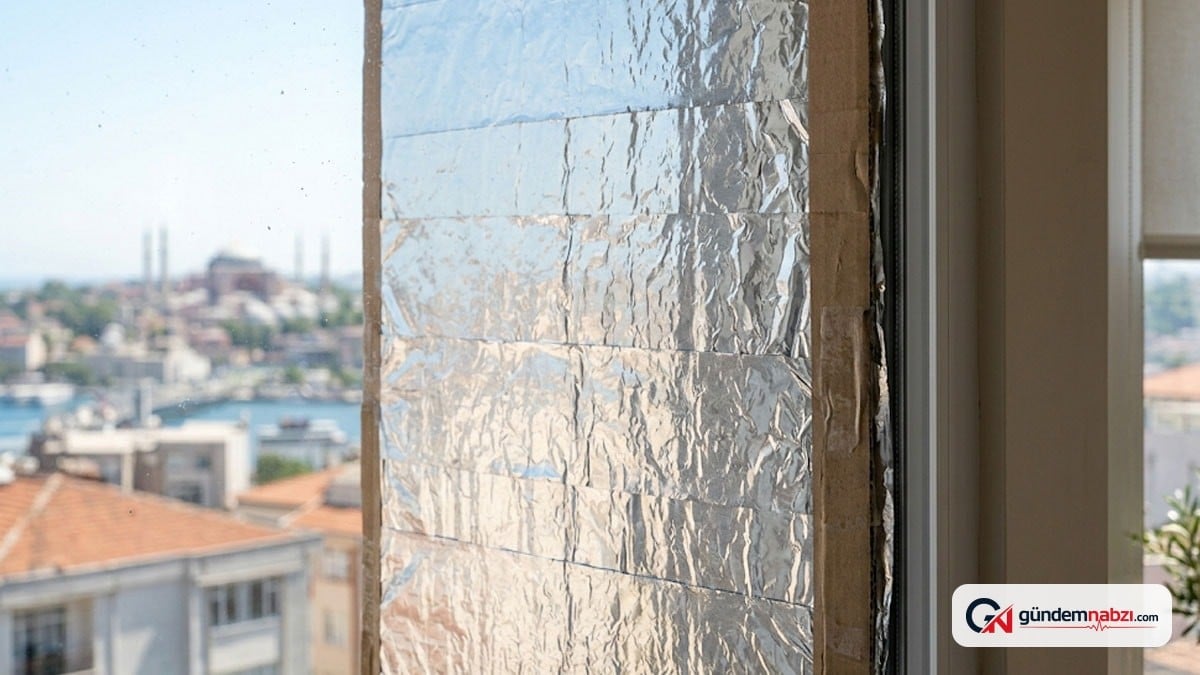 Alüminyum folyo pencerelere serilmeli: Anında etki sağlıyor