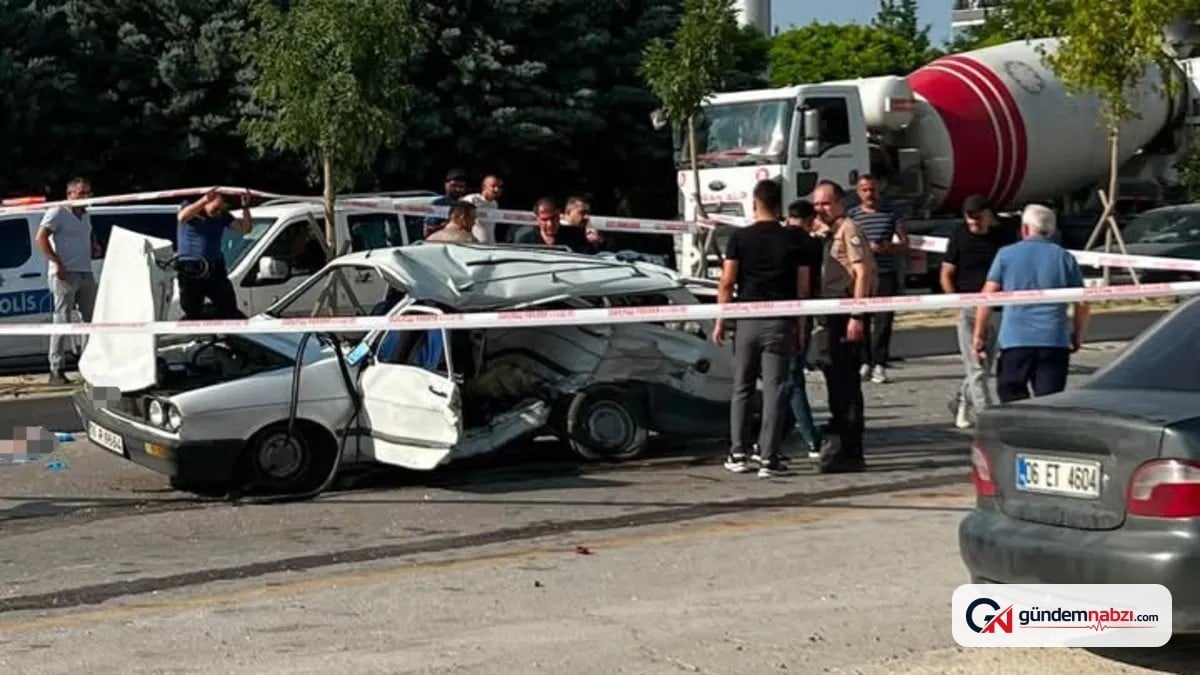 Ankara'da trafik kazası: 1 ölü, 2 yaralı