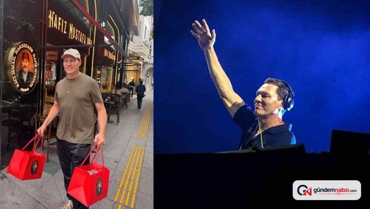 DJ Tiesto İstanbul'da Türk tatlılarını deneyimledi