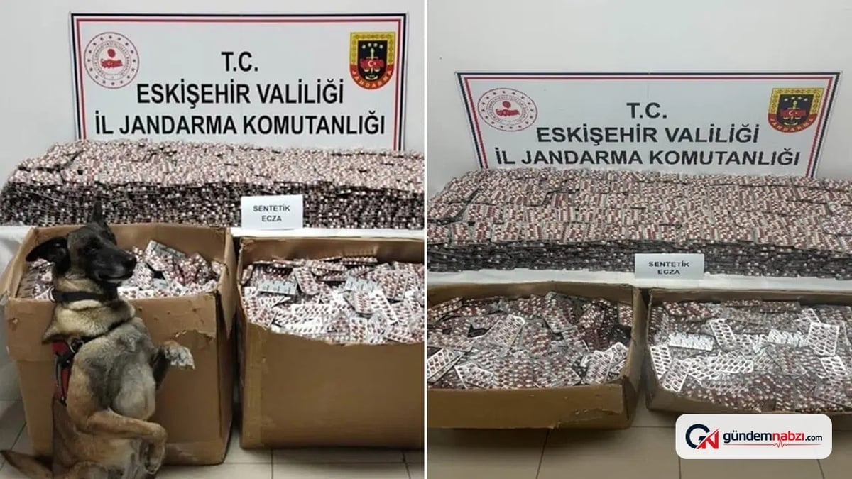 Eskişehir'de uyuşturucu operasyonunda 84 bin sentetik hap ele geçirildi