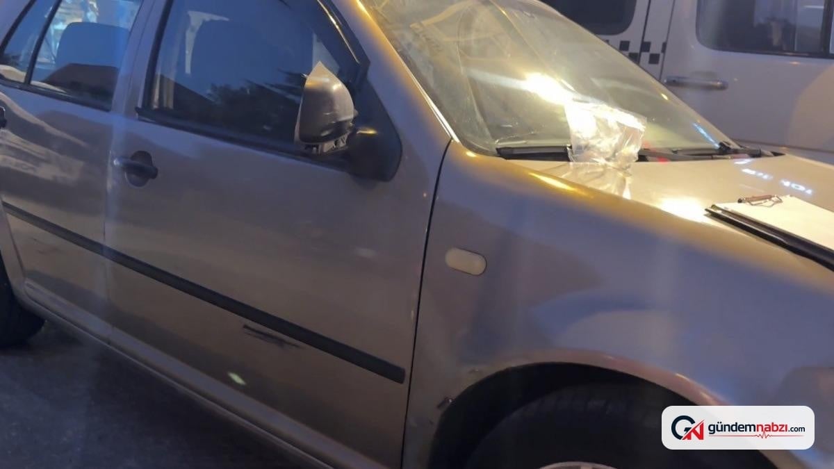 Eskişehir'de polisten kaçan şüpheli park halindeki aracın aynasını kırdı