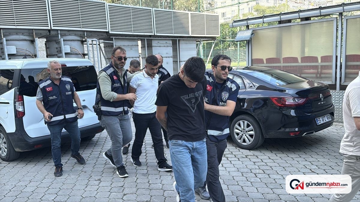 Samsun'da kırtasiyeciyi darbeden 4 şüpheliden 2'si tutuklandı