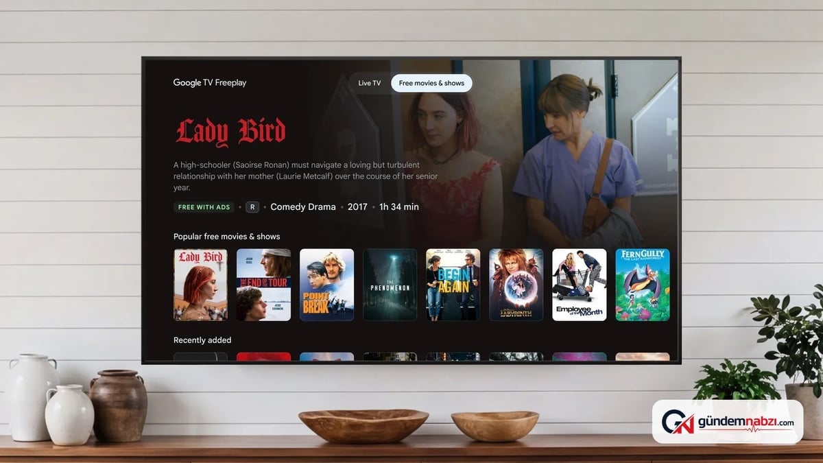 Google TV Freeplay, isteğe bağlı video izleme desteği sundu