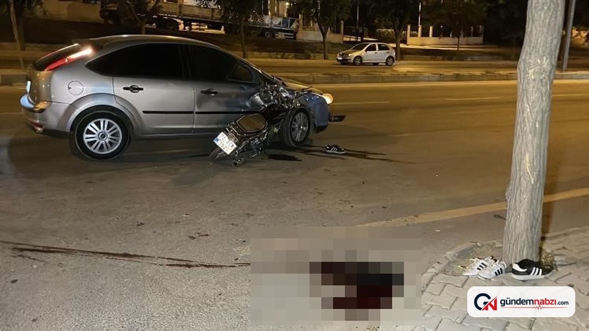Karaman'da motosiklet otomobile çarptı: 18 yaşındaki sürücü hayatını kaybetti