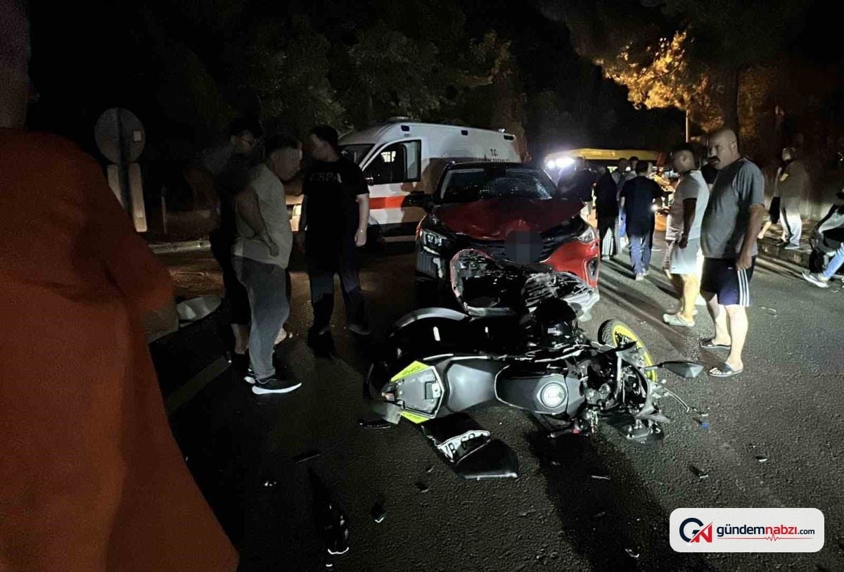 Samsun'da SUV ile motosiklet çarpıştı: 1 yaralı