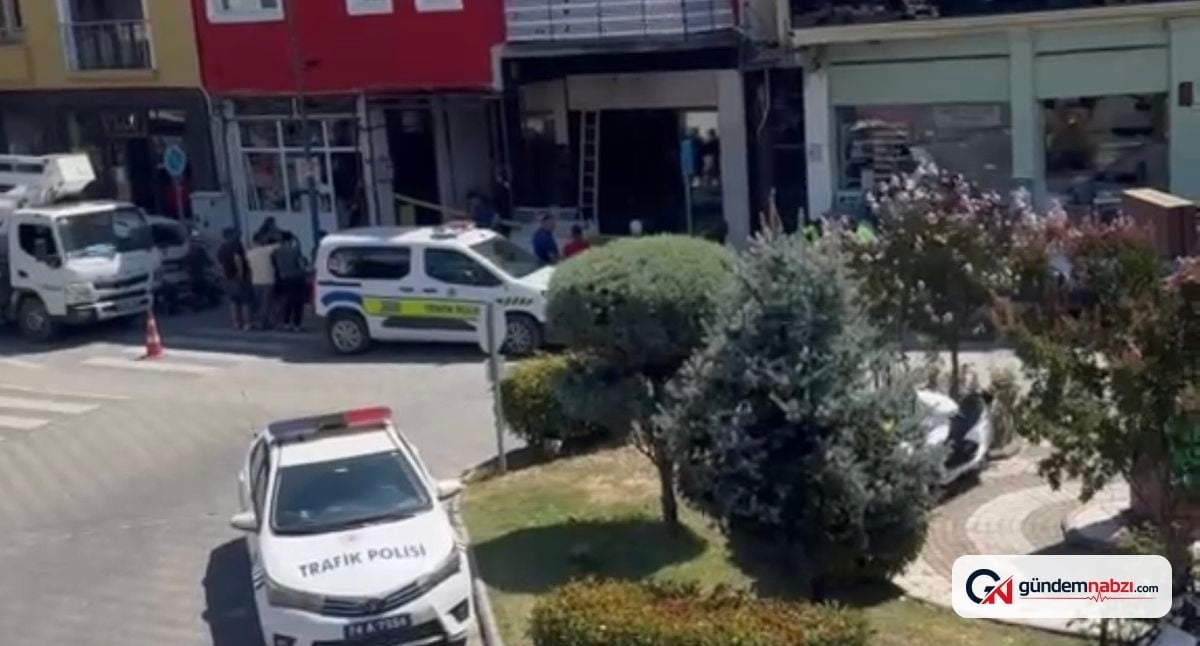 Bartın'da dış cephe işinde çalışan işçi akıma kapıldı